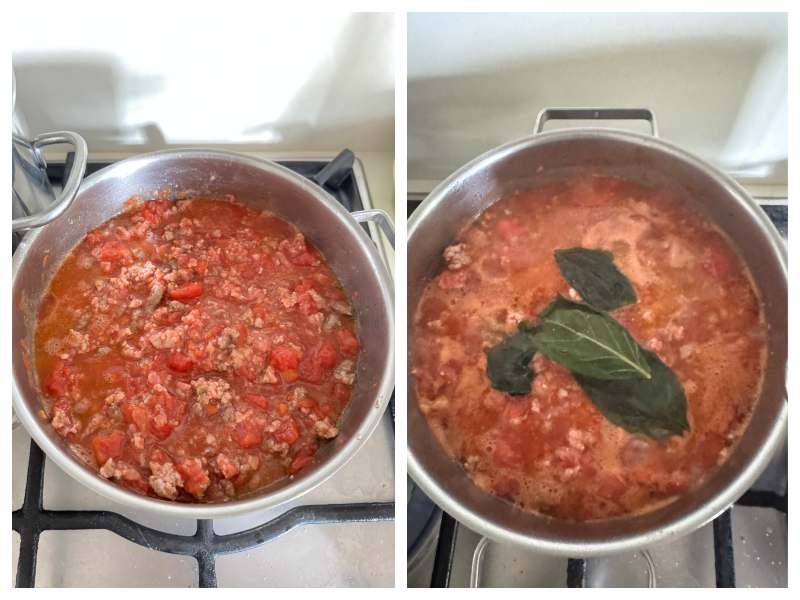 Italian stuffed shells with meat sauce step 3
