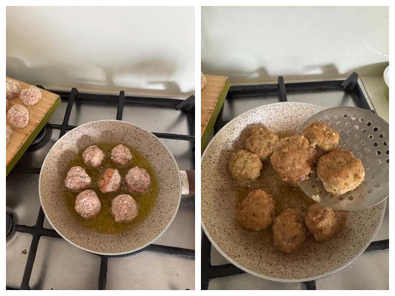 italian fried meatballs step 4