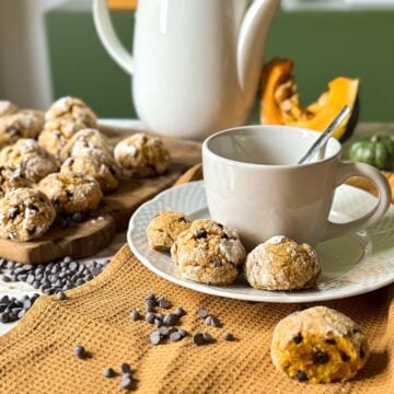 soft pumpkin chocolate chip cookies