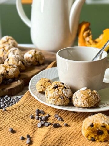 soft pumpkin chocolate chip cookies