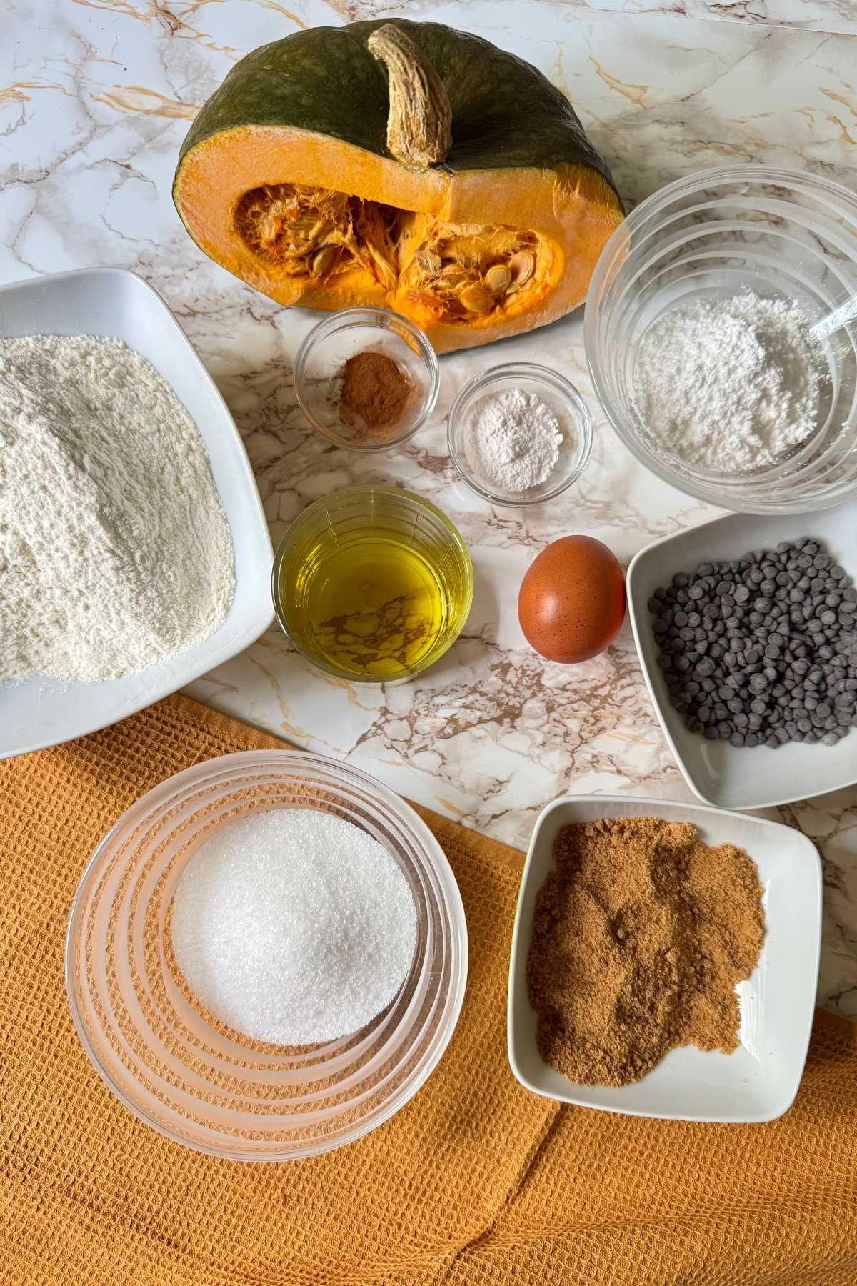 soft pumpkin chocolate chip cookies ingredients