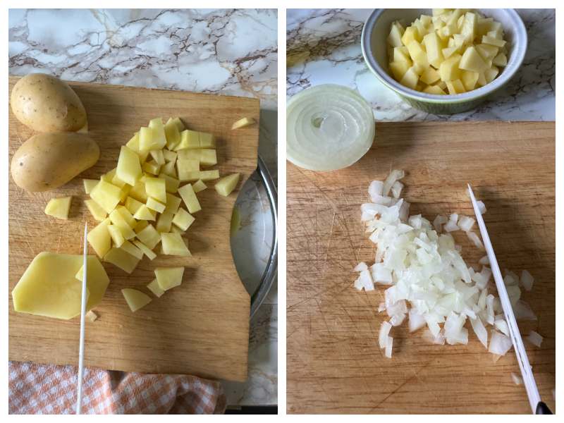 Neapolitan pasta with potatoes and mussels step 3