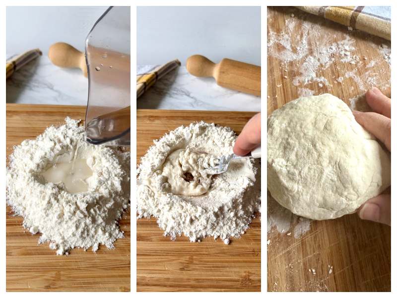 homemade strozzapreti pasta recipe step 1