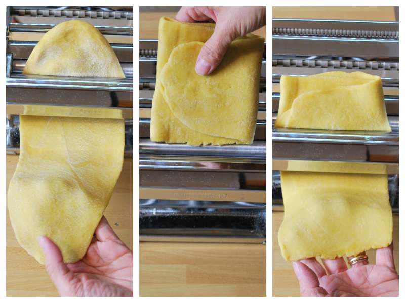 how to roll out the pasta dough