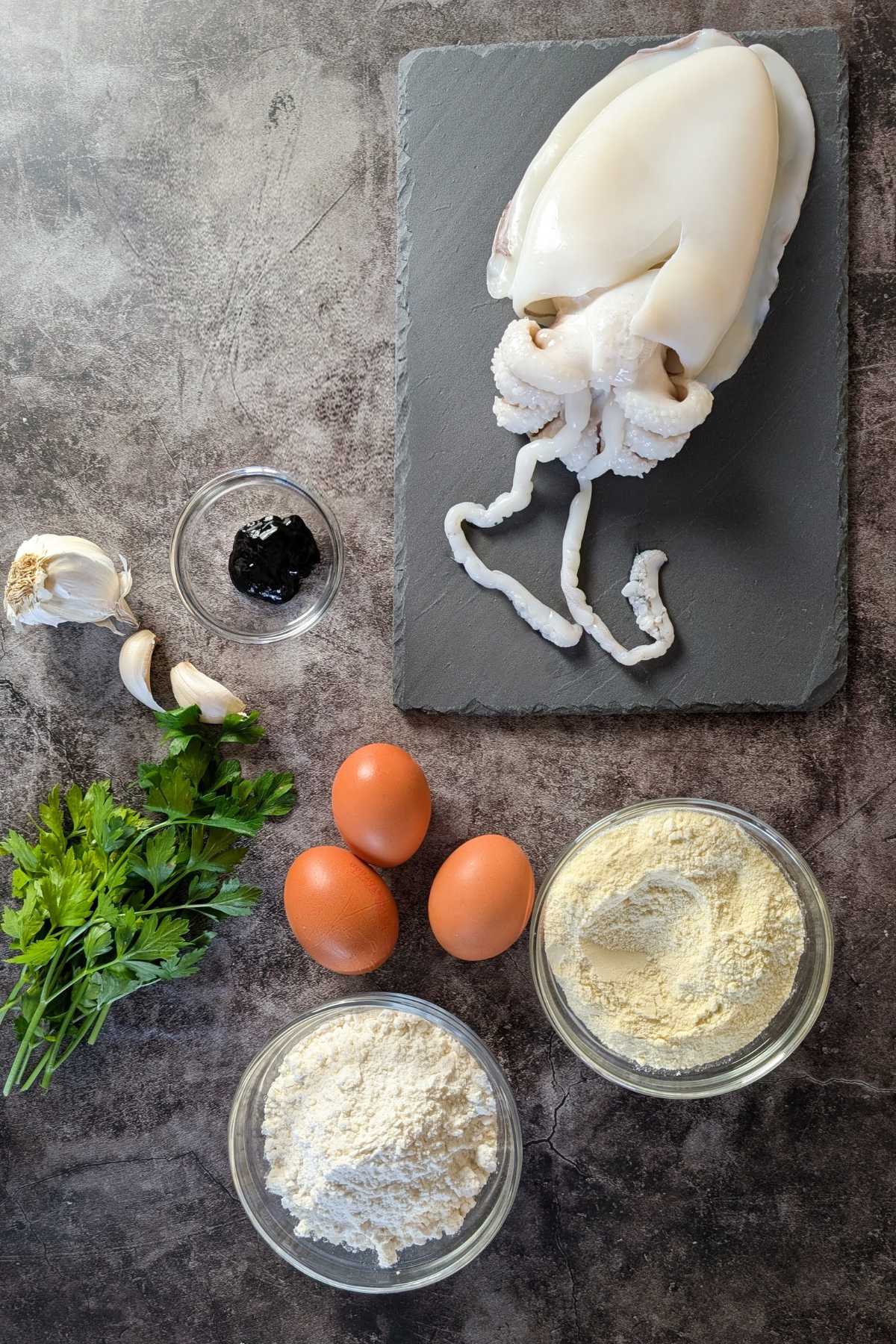 squid ink tagliolini ingredients