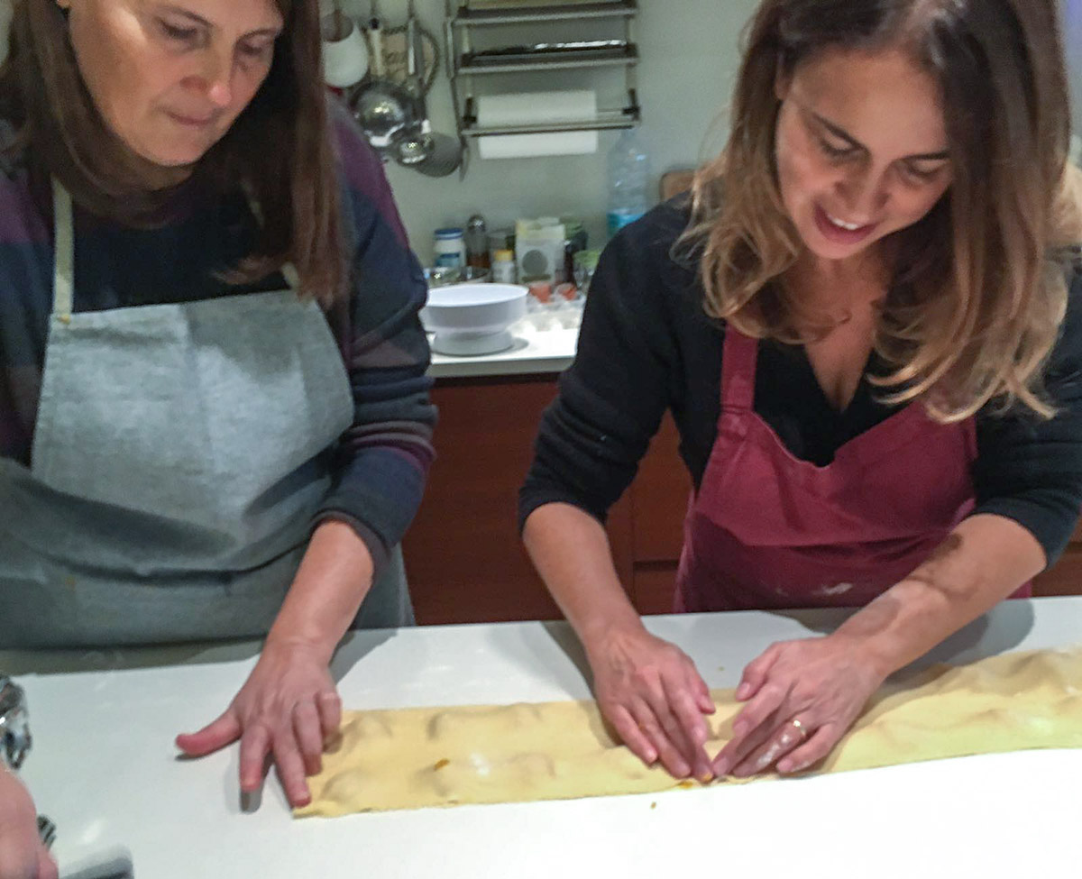 barbara and silvana in the kitchen