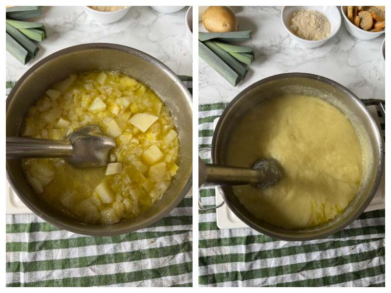 leek and potato soup step 4