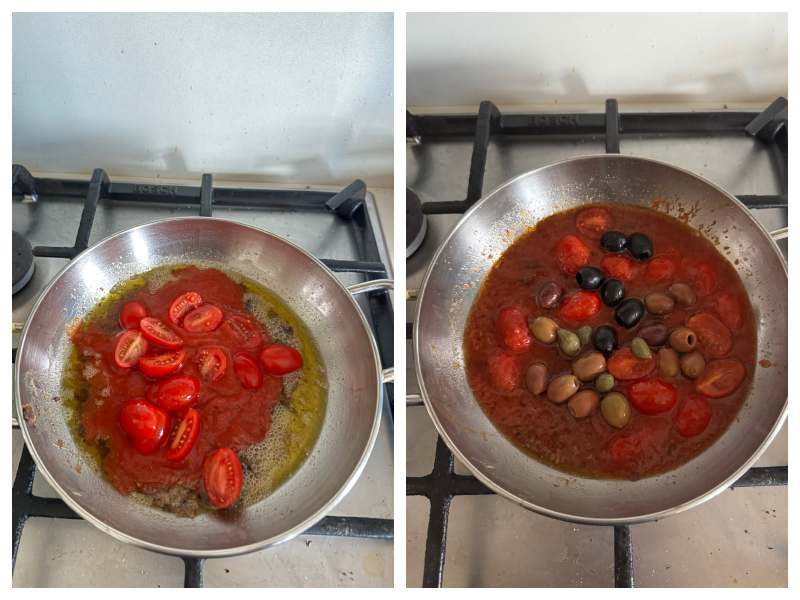 Baccalà alla Puttanesca recipe step 2