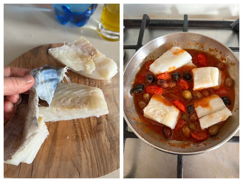 Baccalà alla Puttanesca recipe step 3