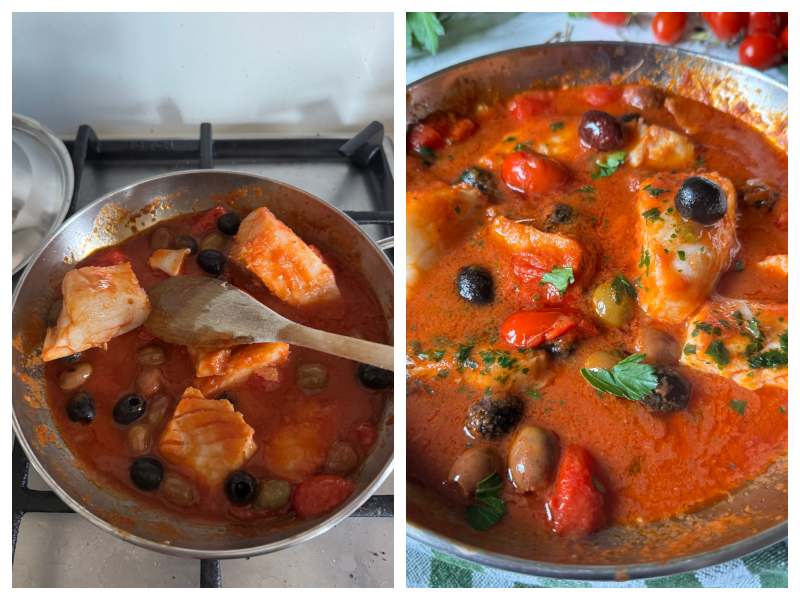 Baccalà alla Puttanesca recipe step 4