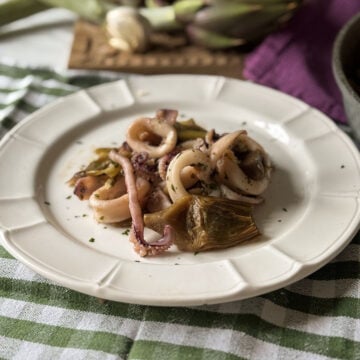 calamari with artichokes
