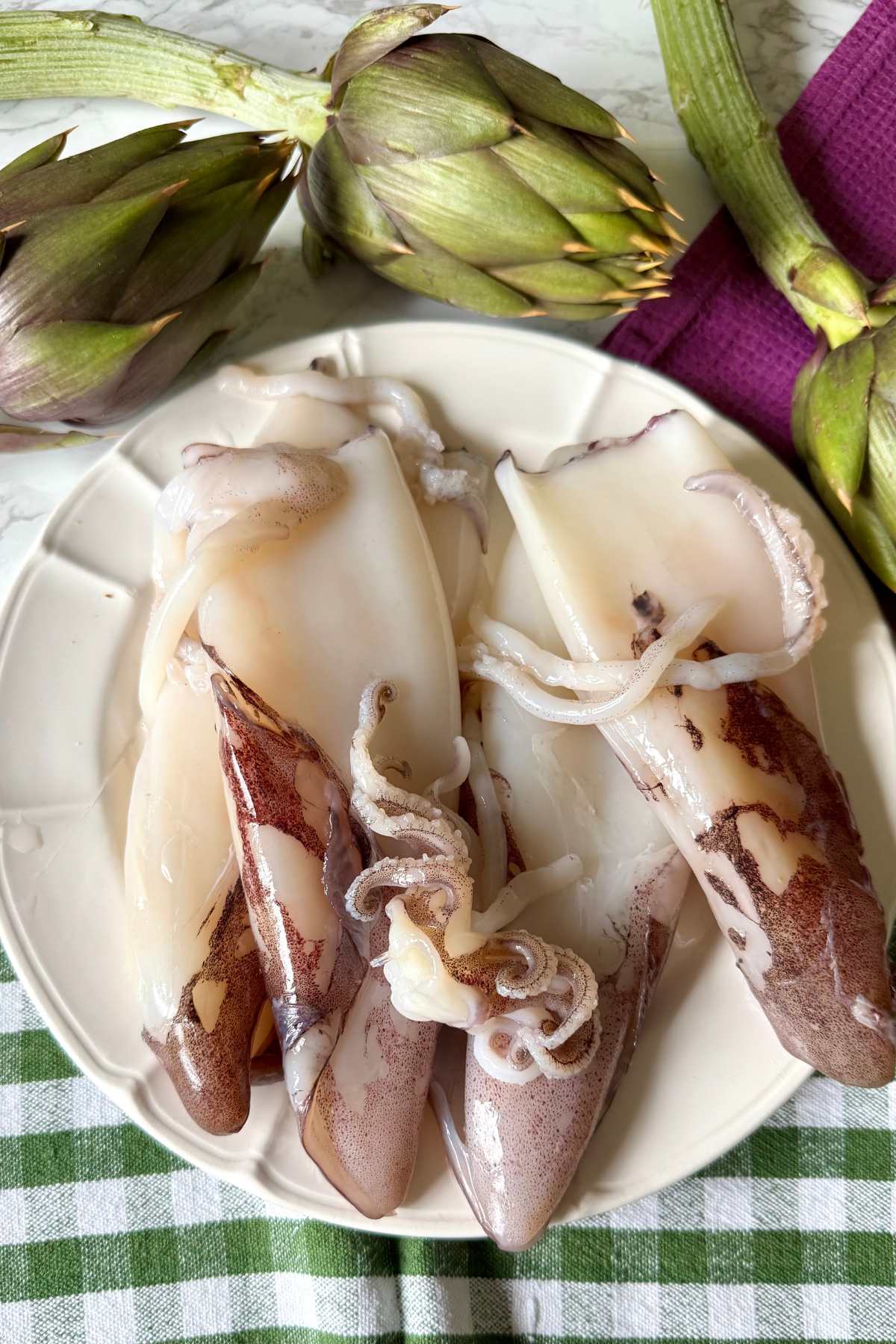 calamari with artichokes ingredients