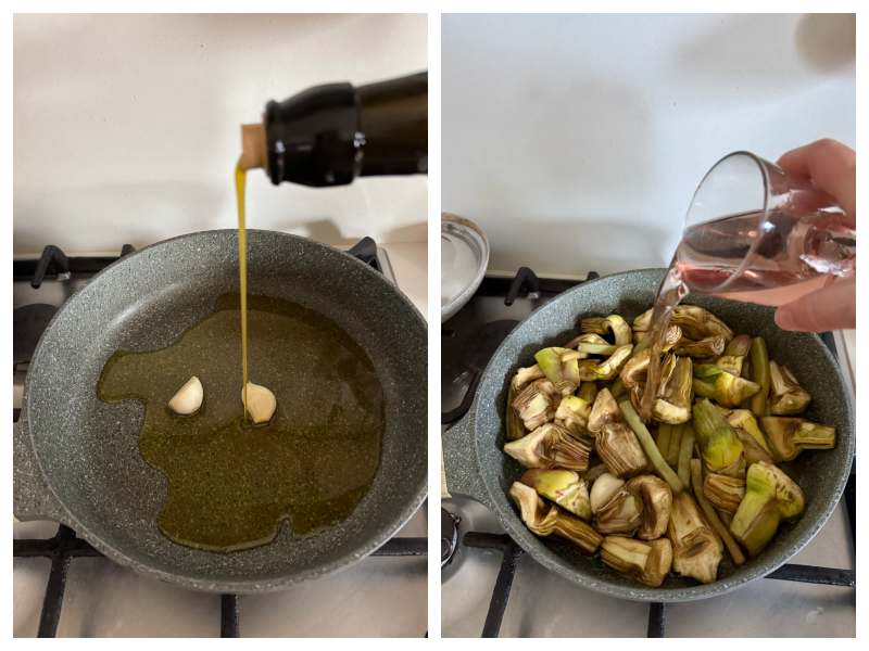 calamari with artichokes recipe step 1