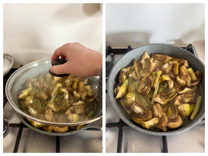 calamari with artichokes recipe step 2