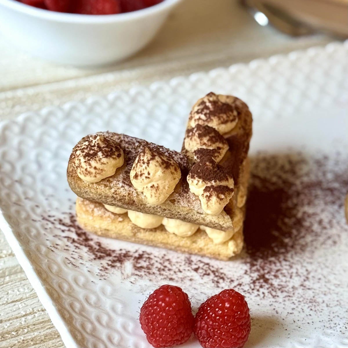 Easy Tiramisu Hearts