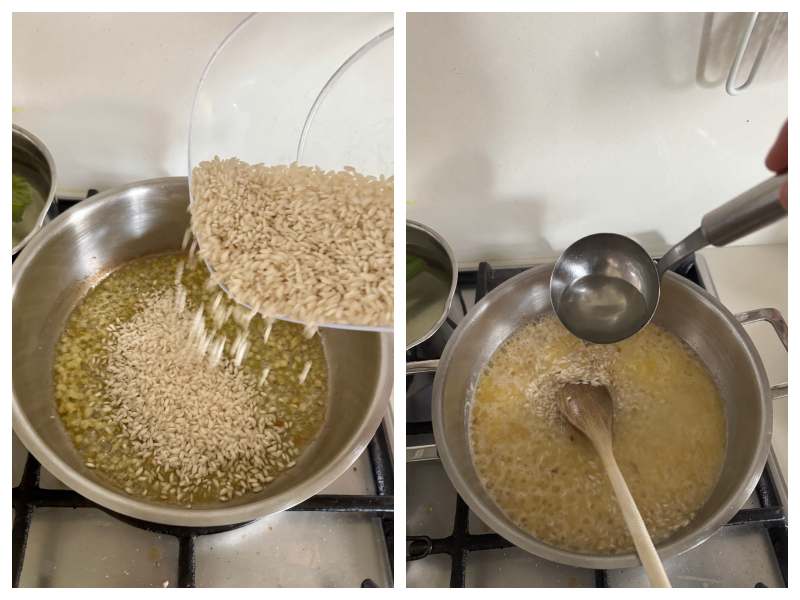 lemon risotto recipe step 2