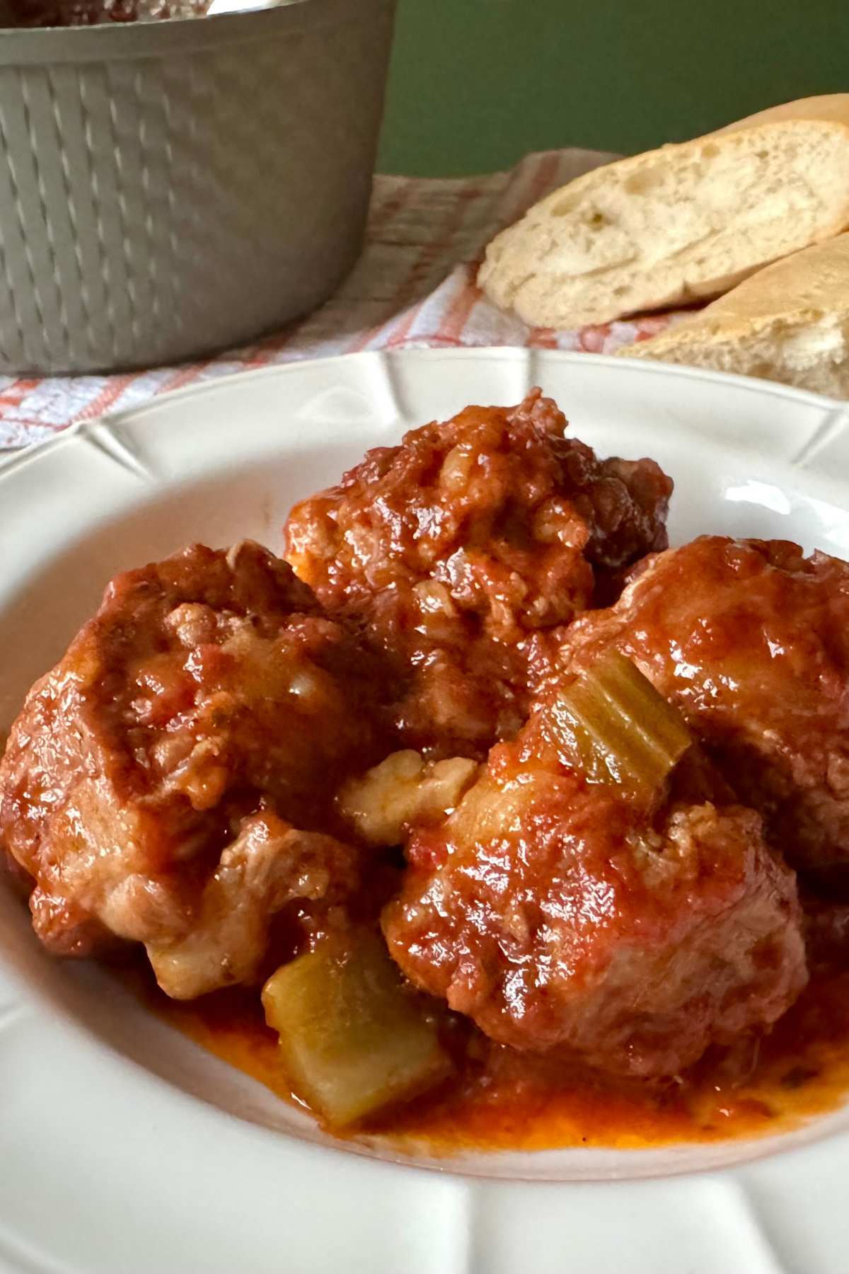 roman braised oxtail with celery