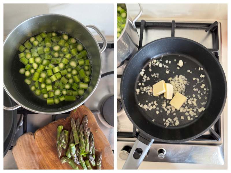 asparagus pasta recipe step 2