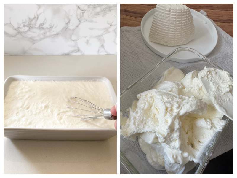 ricotta gelato recipe step 4b made without ice cream maker