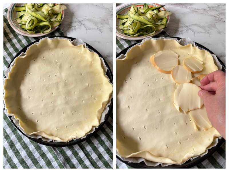 zucchini and smoked scamorza pie recipe step 3
