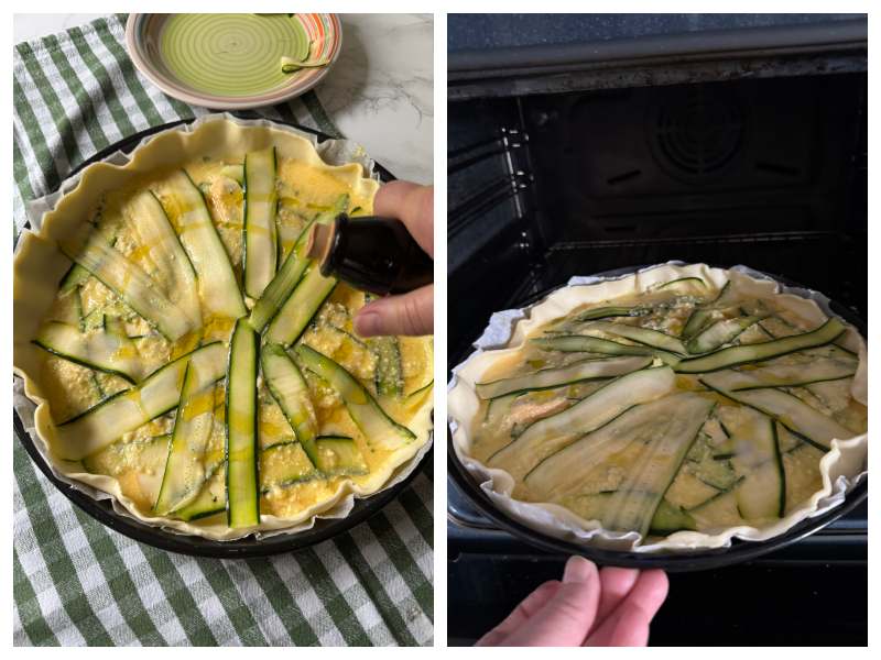 zucchini and smoked scamorza pie recipe step 5