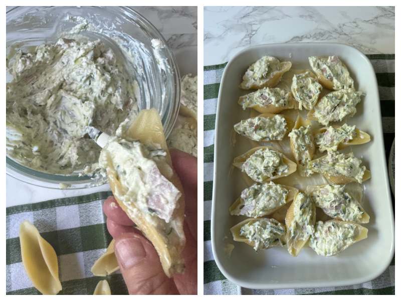 baked conchiglioni with ricotta and zucchini step 4