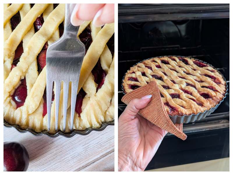 fresh cherry crostata recipe step 9