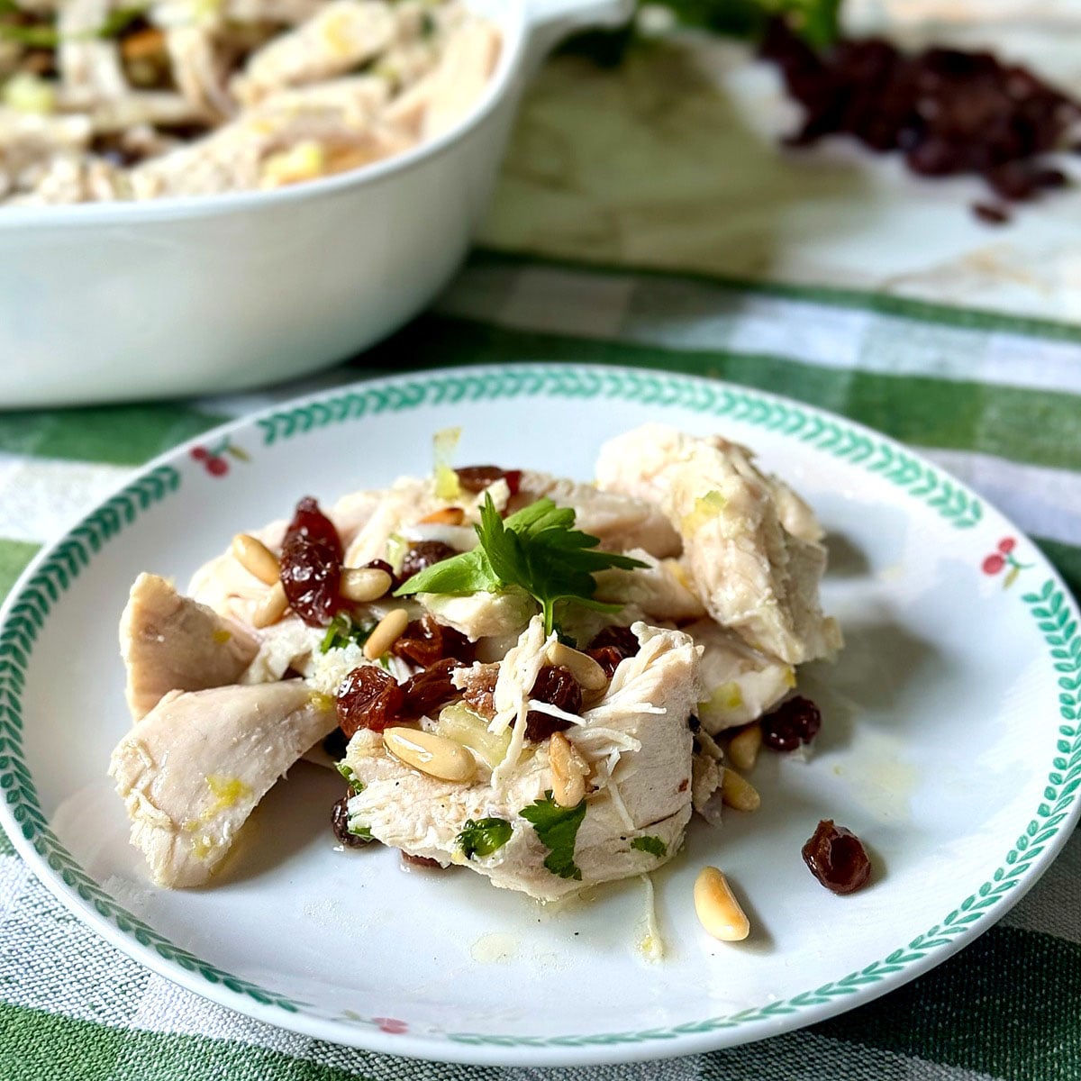 Chicken Salad alla Gonzaga (Mantuan-Style with Raisins and Pine Nuts)