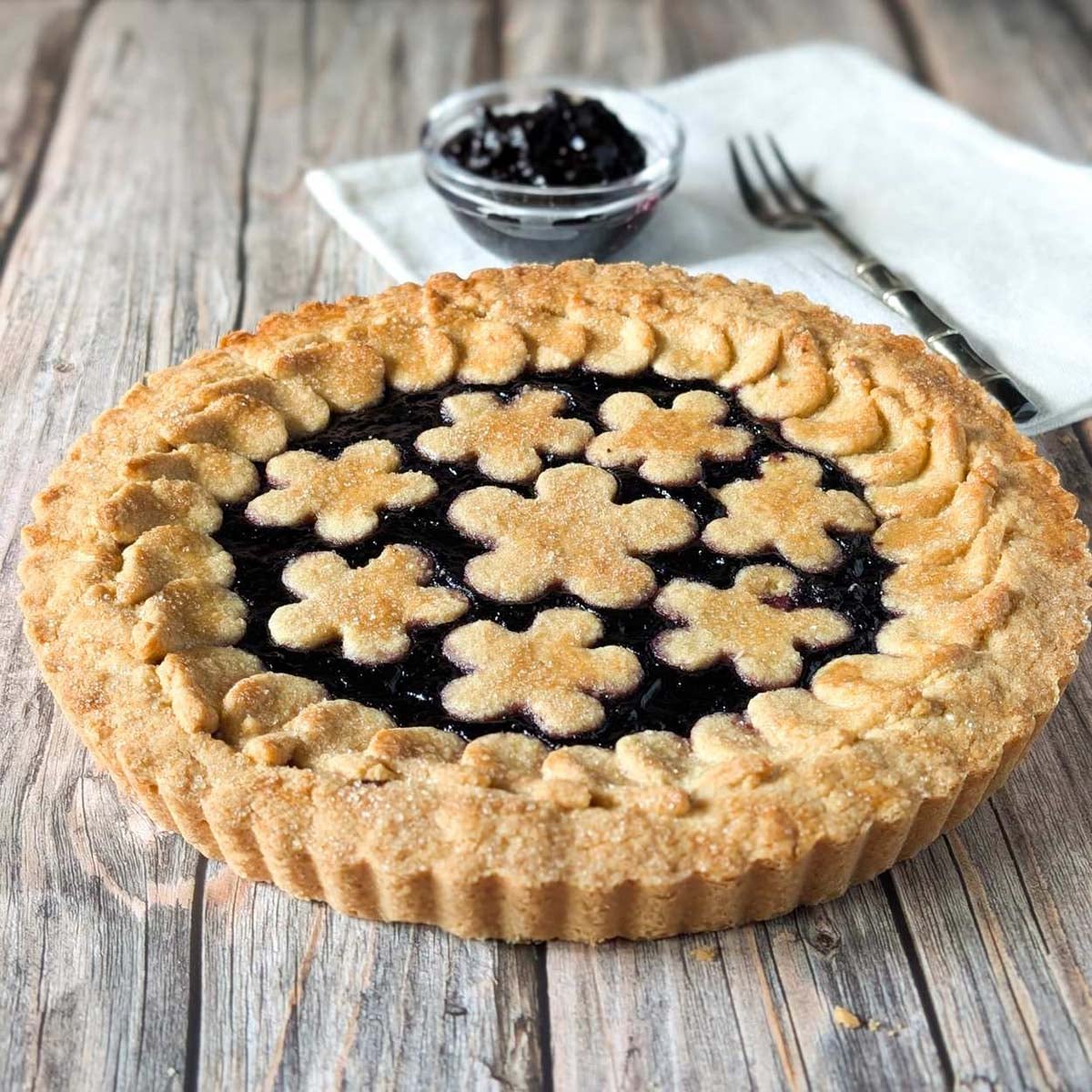 Blueberry Jam Crostata Recipe