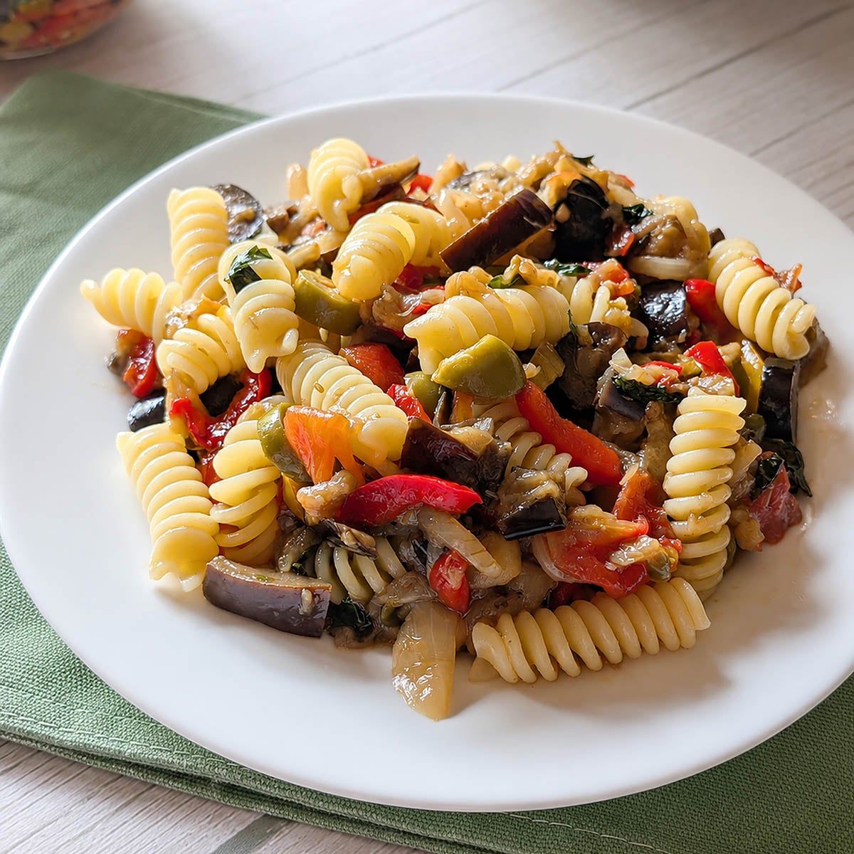 Pasta alla Caponata Recipe (Sicilian Eggplant Pasta Salad)