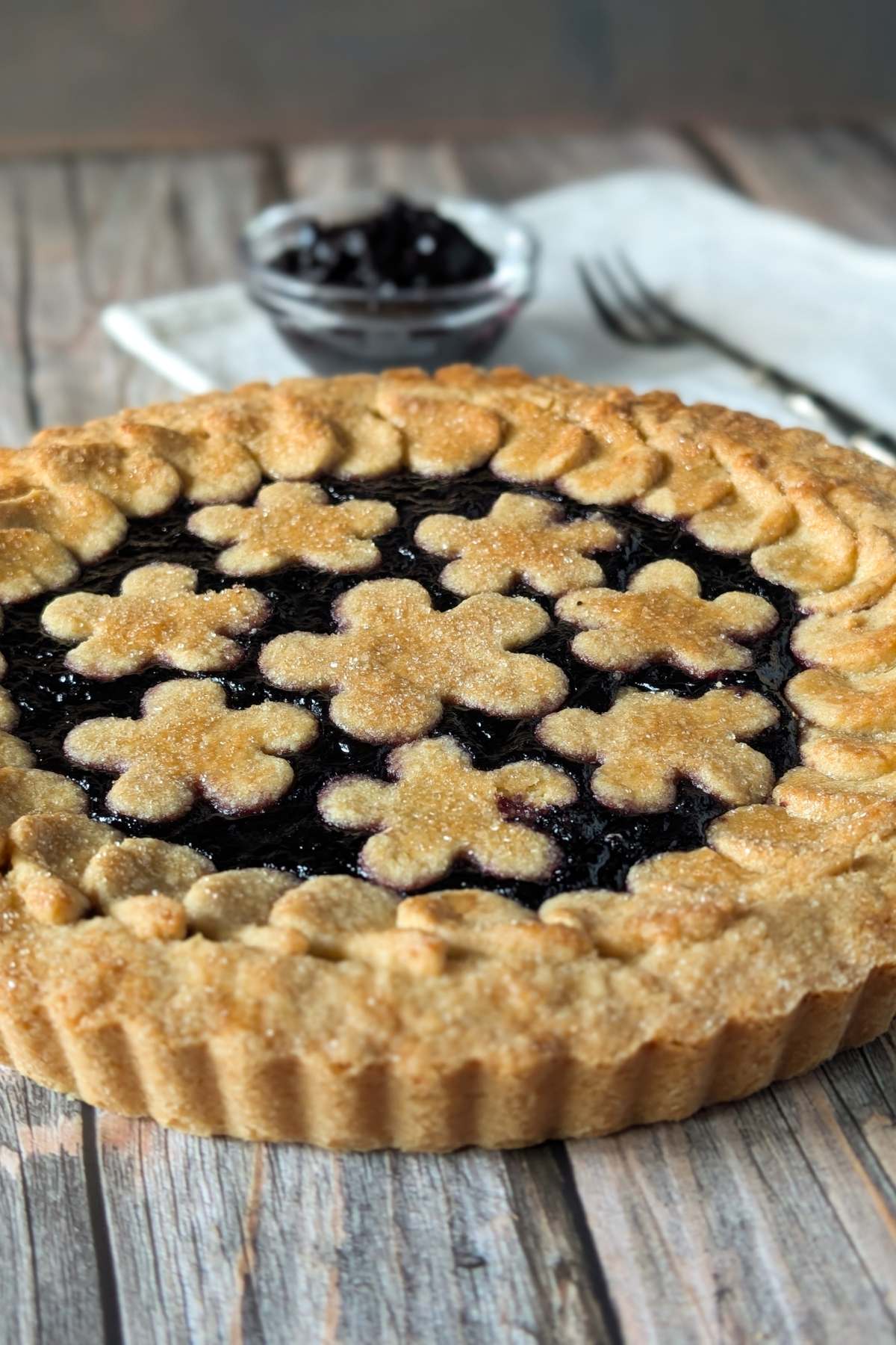 blueberry jam crostata recipe