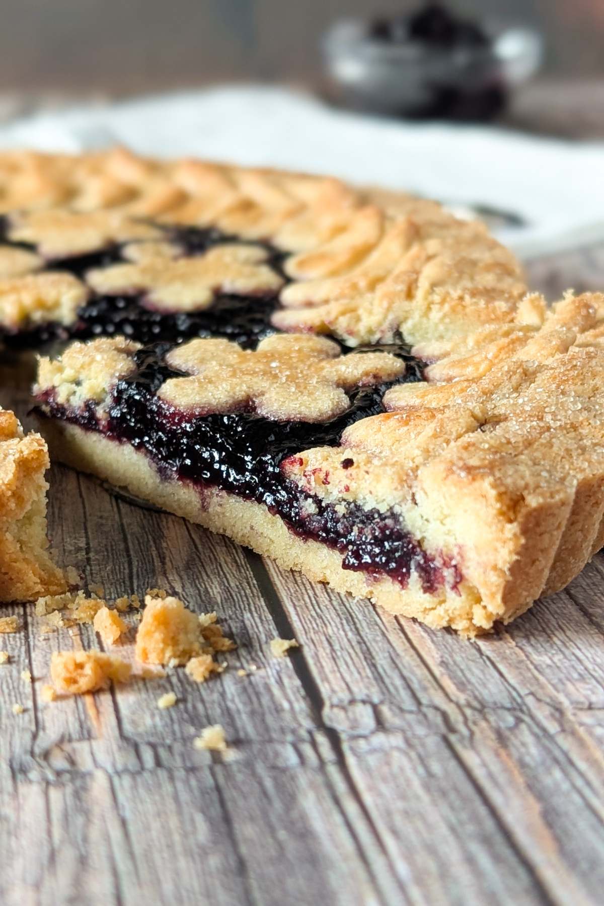 blueberry jam crostata recipe