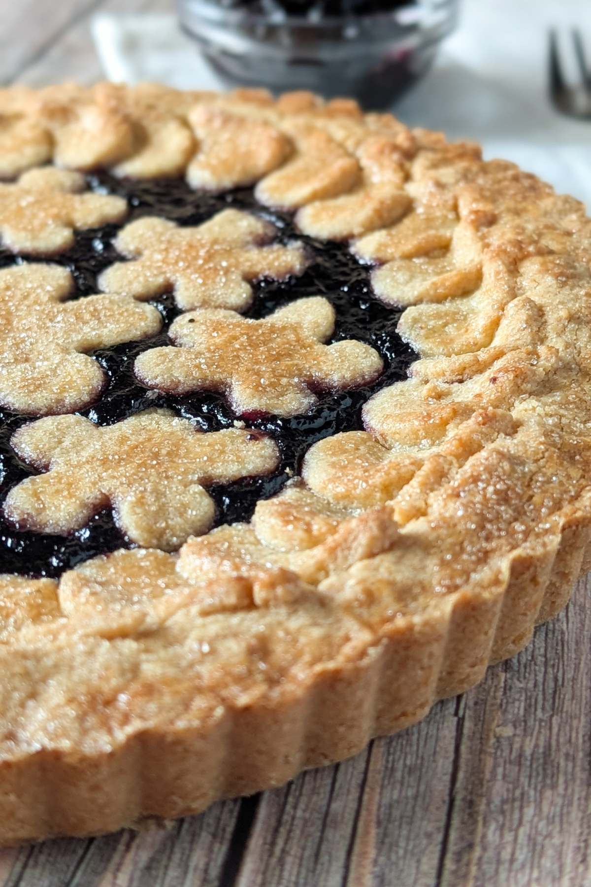 blueberry jam crostata recipe