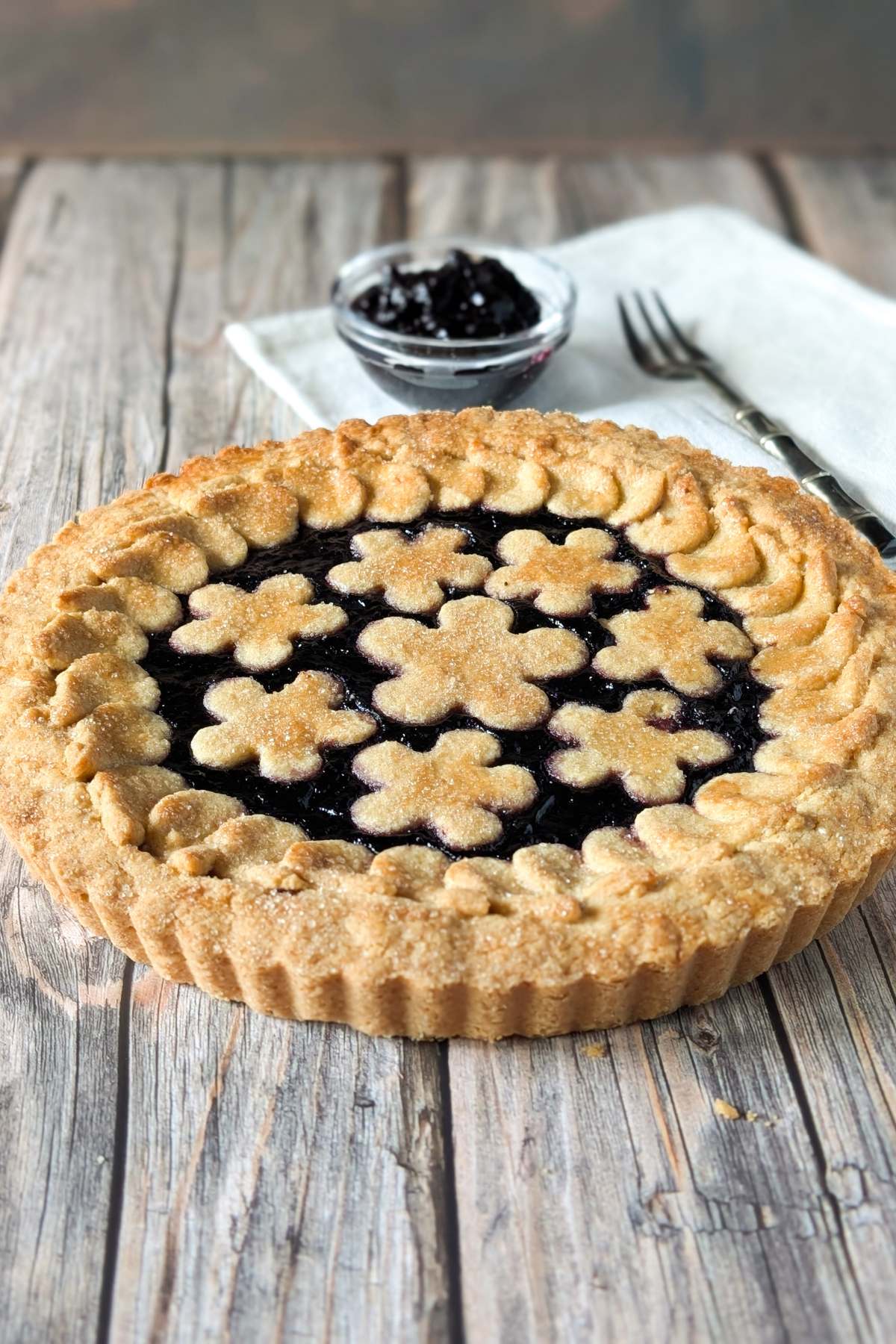 blueberry jam crostata recipe