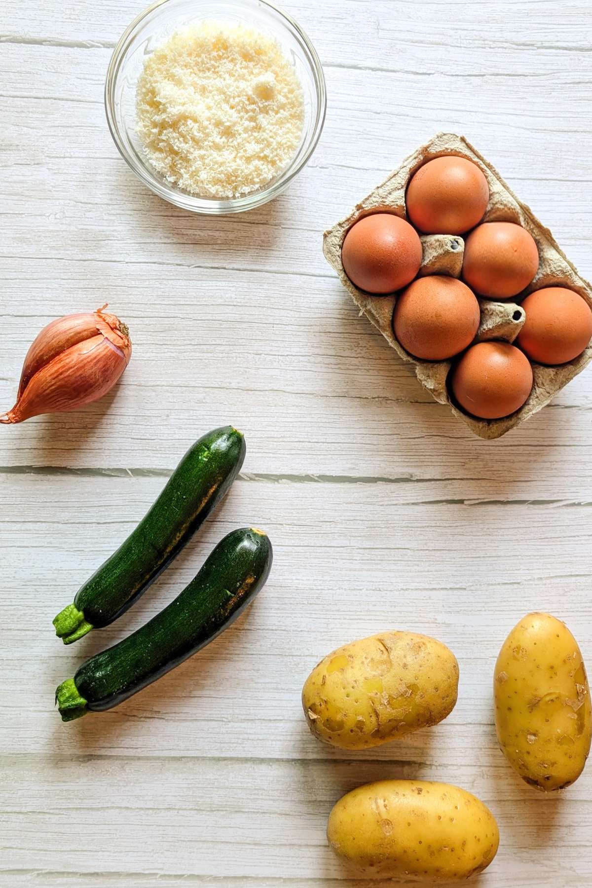 zucchini and potato frittata ingredients