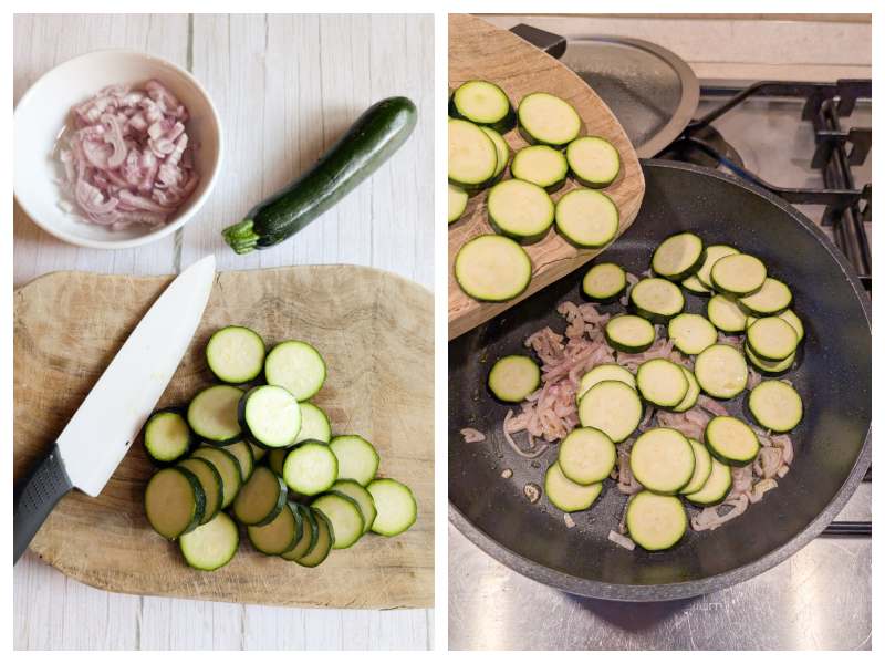 zucchini and potato frittata step 2