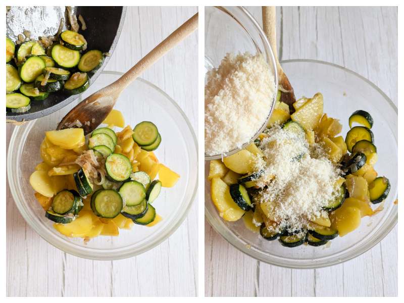 zucchini and potato frittata step 3