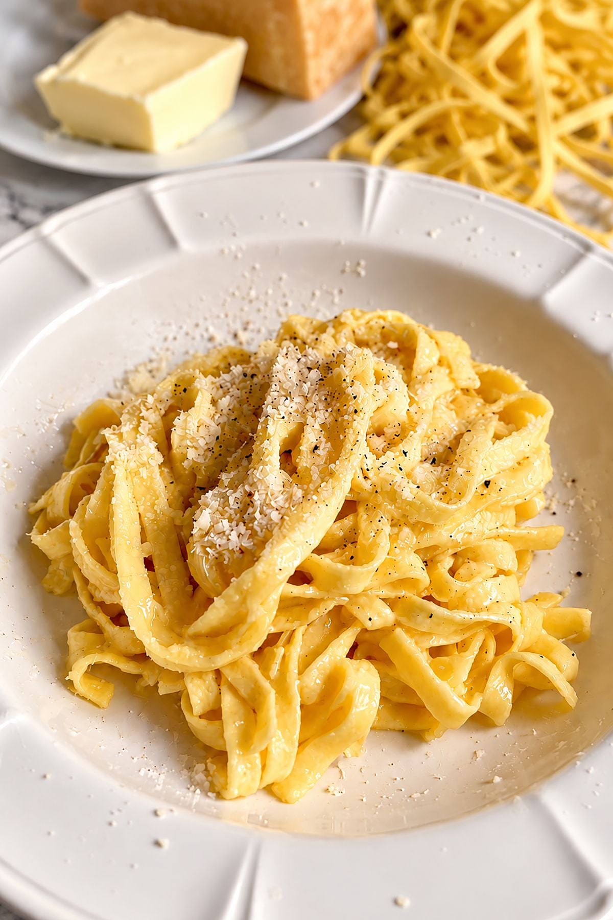 authentic Italian fettuccine alfredo