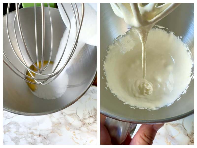 Italian almond cake recipe step 1