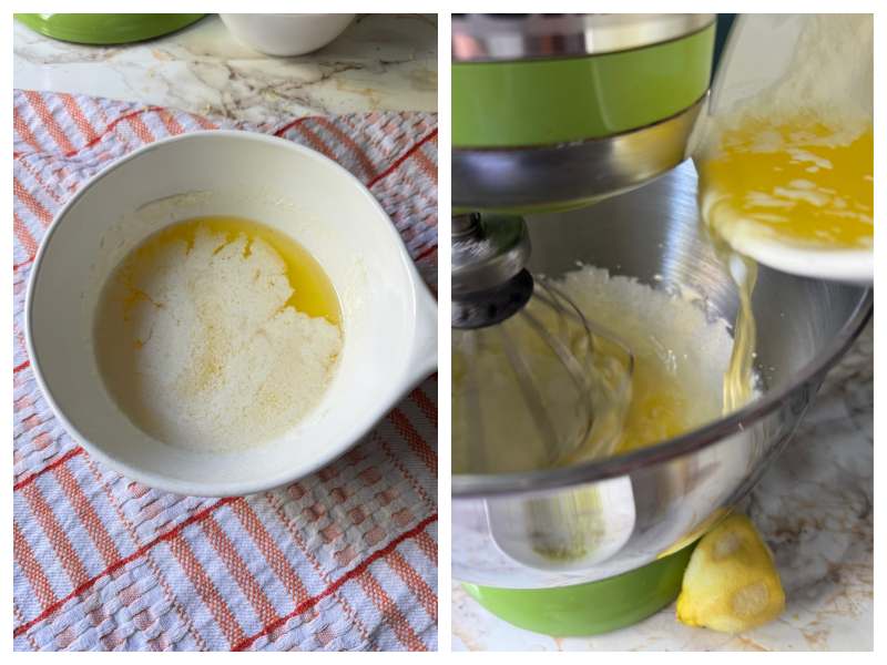 Italian almond cake recipe step 2