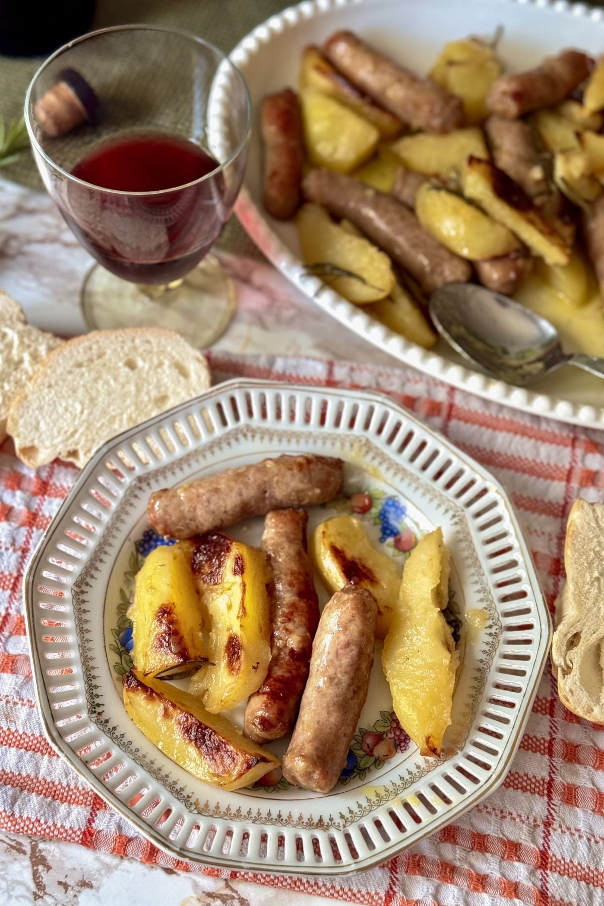 Italian sausage and potatoes