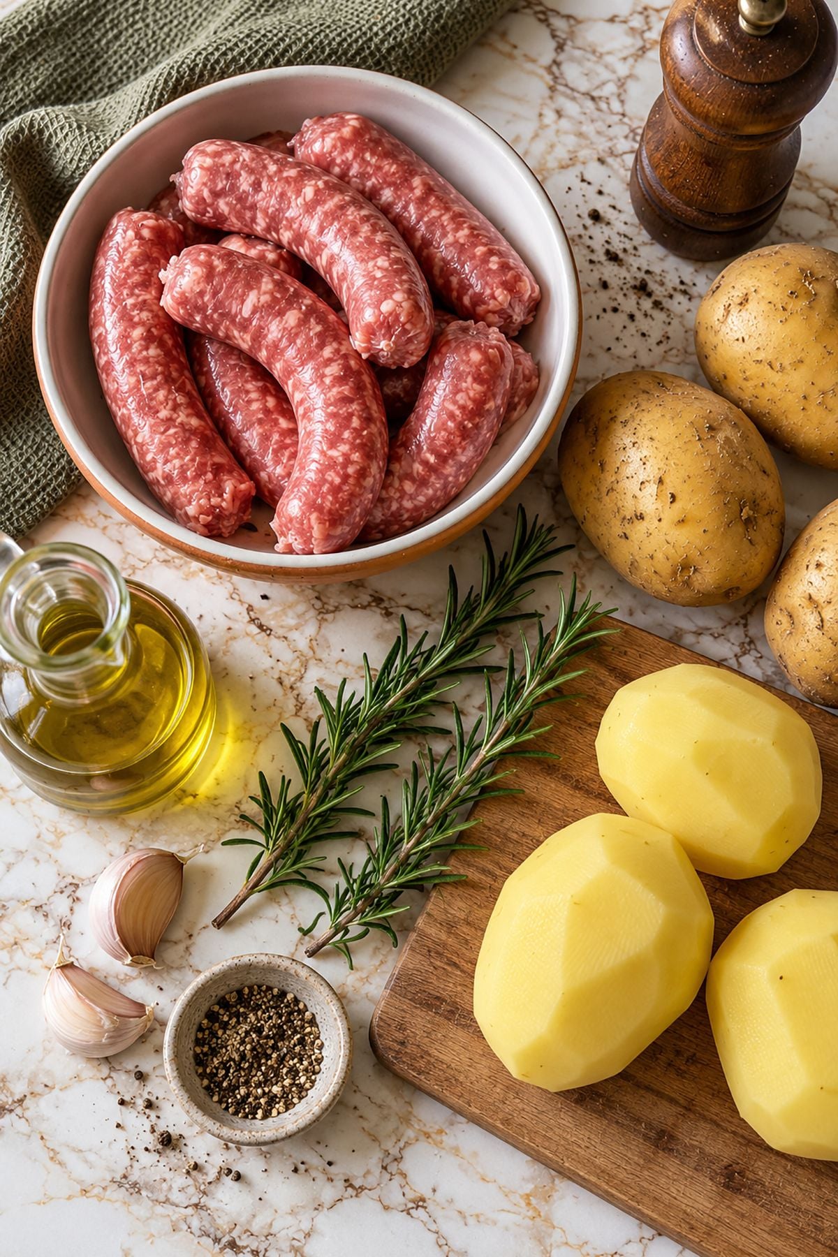 Italian sausage and potatoes ingredients
