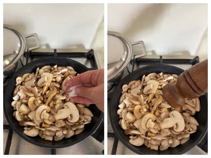 Italian sautéed mushrooms step 3